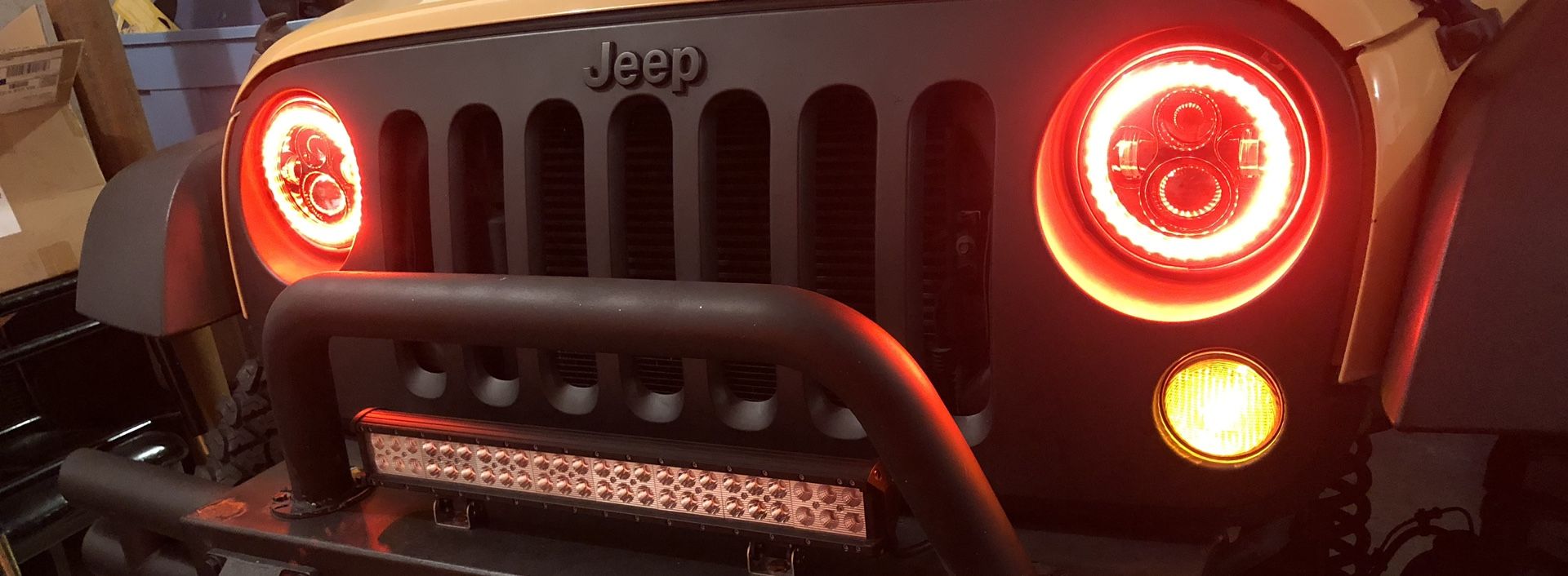 Jeep Halo Head Lights