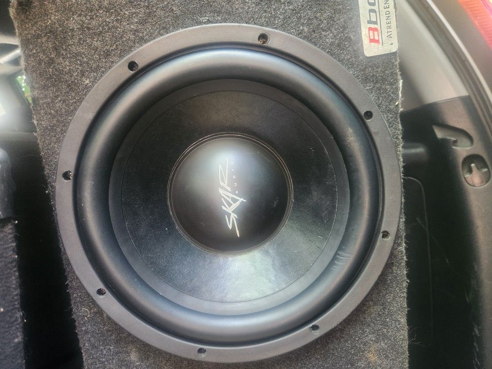 skar audio 12 inch competition sub with box