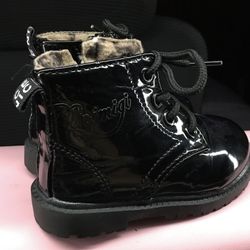 Reachable duck Toddler Girls Boots Baby's Velvet Snow Boots Waterproof Oxford bottom non-s