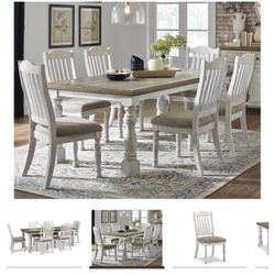 Ashley Farmhouse Dining Room Set