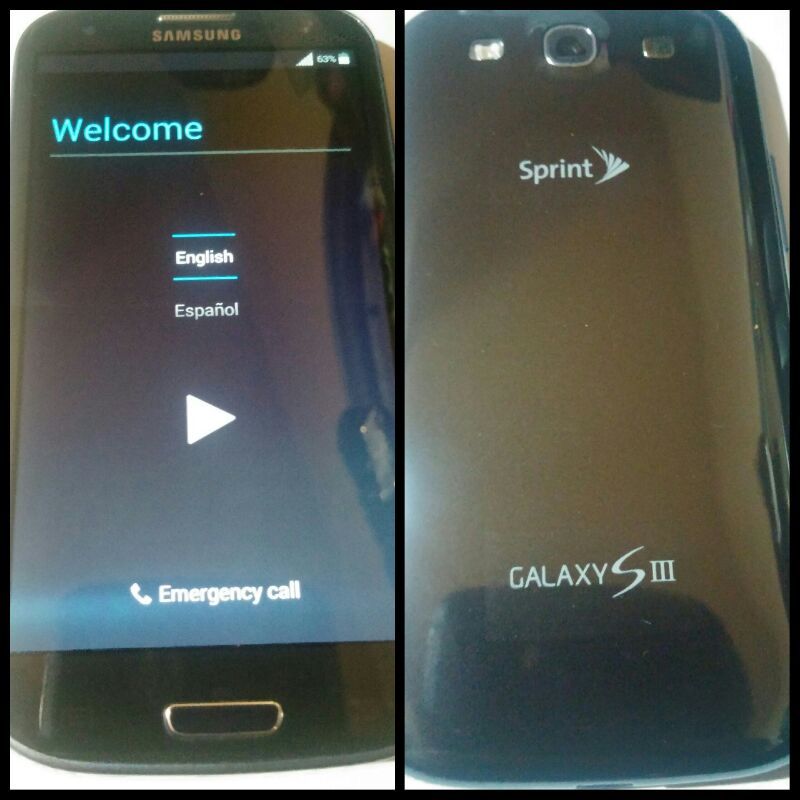 Sprint samsung galaxy s3 4G ready to be activated