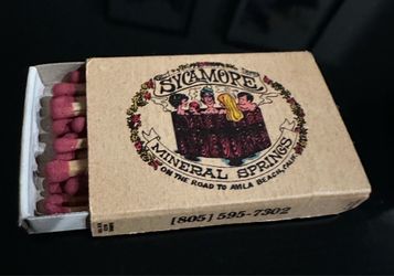MATCHBOOK: BOX: SYCAMORE MINERAL SPRINGS
