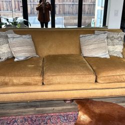 Amazing Gold/yellow Sofa Retro/boho Vibe 