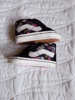 Vans Off The Wall Butterfly Floral Sk8 Crib Size 1 