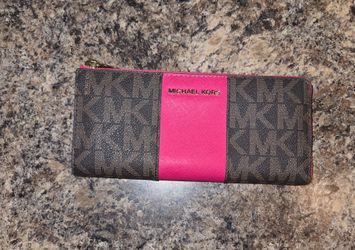 Michael Kors with hot pink long wallet new without tags
