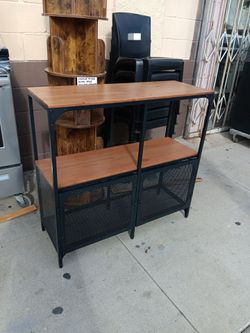 Industrial style storage cabinet