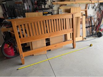 Queen Oak Bed Frame