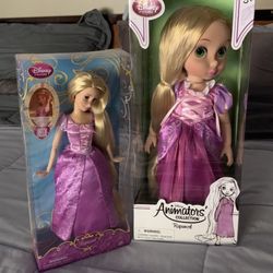 Disney Rapunzel  Collector Doll  And Rapunzel Barbie NEW