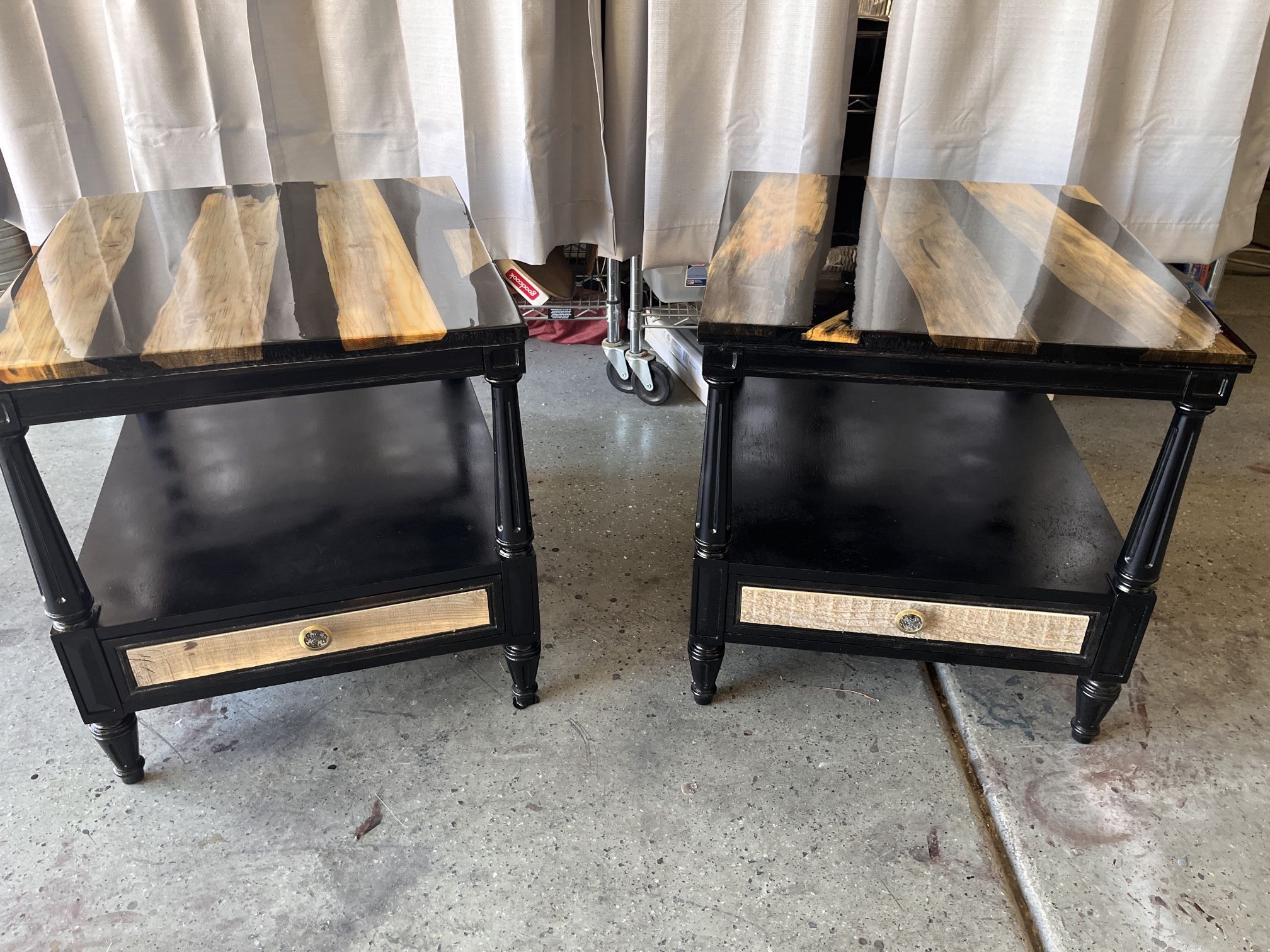 Epoxy River End Tables