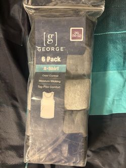 George 6-Pack A-Shirts Size 2XL