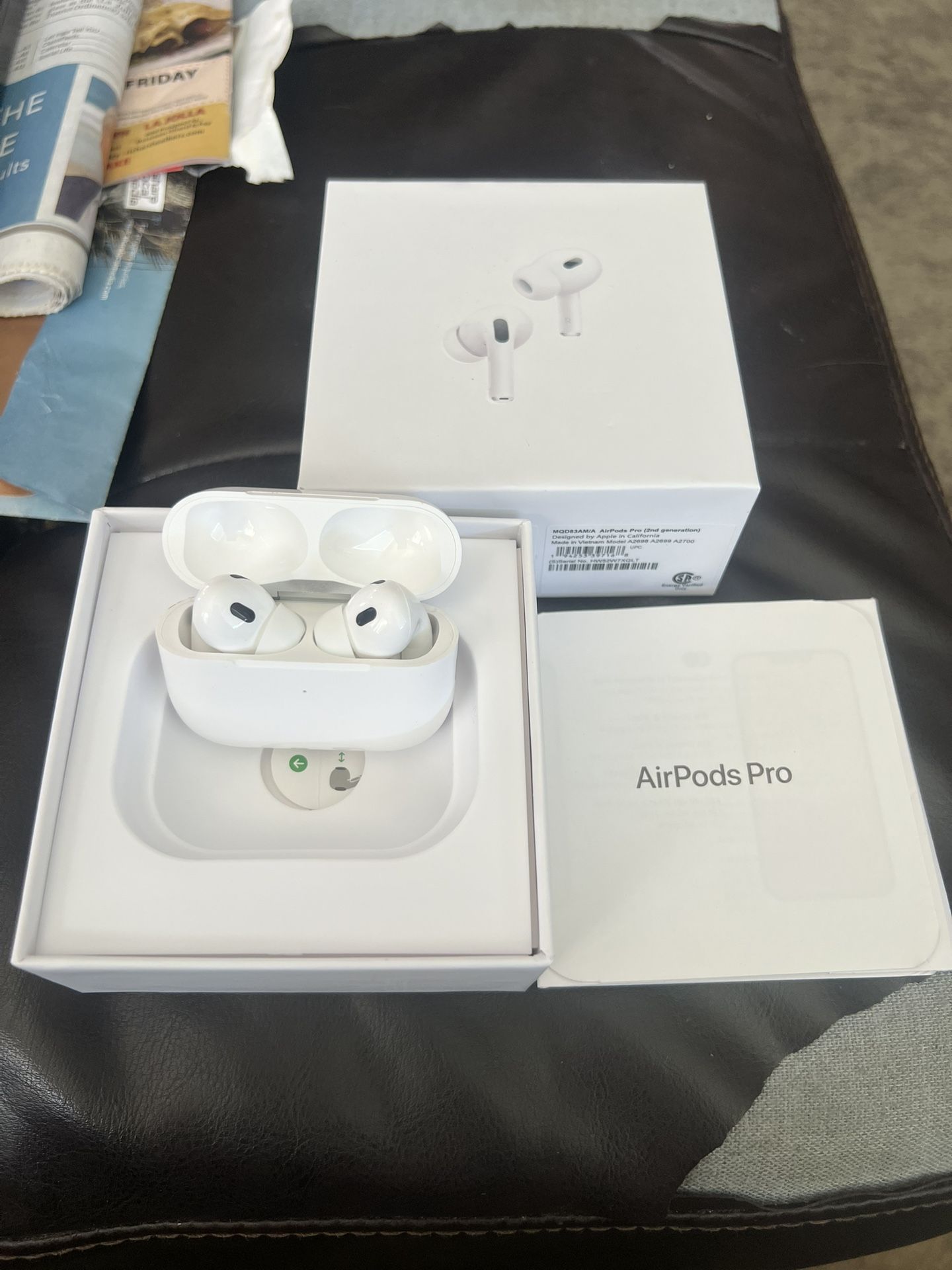 For Sale Or Trade-  Like New Apple AirPods Pro 2nd Generation Earbuds Wireless Bluetooth Headphones
