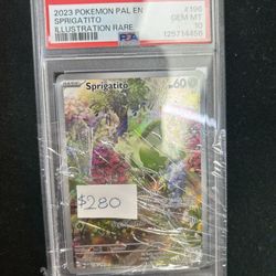 Sprigatito Illustration Rare Psa 10 