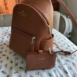 Kate Spade Leila Medium Backpack And Wallet