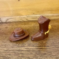 Disney Pixar Seven20 Toy Story Woody Salt&Pepper Shaker Set - Cowboy Hat-Boot ceramic 