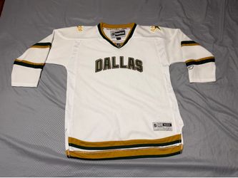 Size L/XL YOUTH - Dallas Stars Reebok Hockey Jersey Throwback White