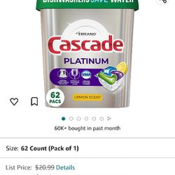 Cascade Dishwasher detergent