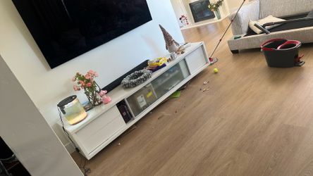 WHITE TV STAND