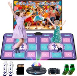 Electronic Dance Mat 2 Player AR Motion Game System with HDMI Camera for TV,70+ Games & 150+ Songs