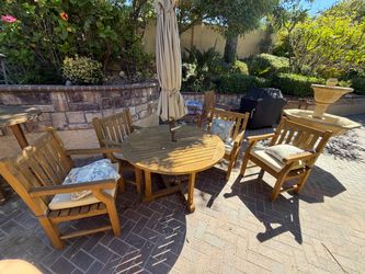 RockWood Teak 7-Piece Patio Dining Set