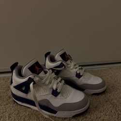 Air Jordan 4 Retro GG WHITE/HYPR ORNG-DP RYL BL-WLF