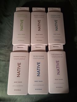 New bundle 6 native bobywash soap