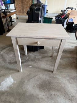 Antiqued side table
