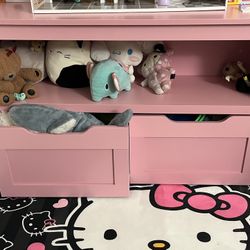 Pink Toddler Toy Cabinet