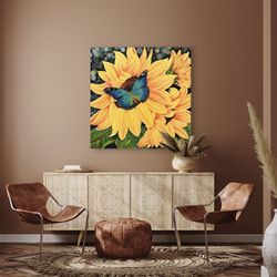 New canvas sunflowers painting 