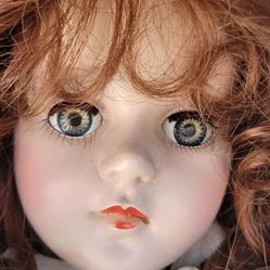 Vintage Doll In Highchair 