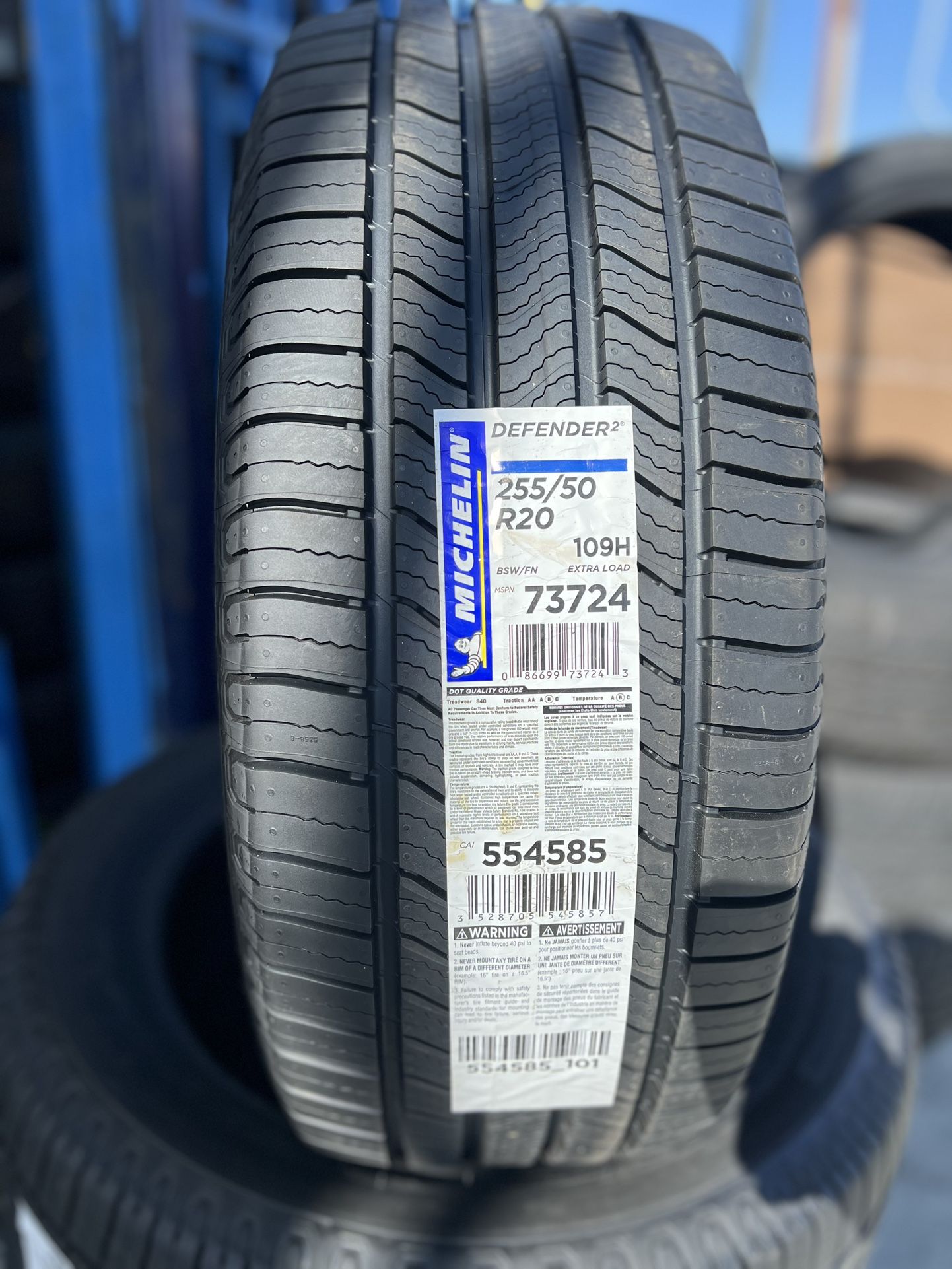 225/50/20 Michelin 
