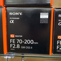 Sony Lens G Masters 70-200mm F2.8 II