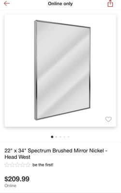 Silver Brush Mirror  22x34 