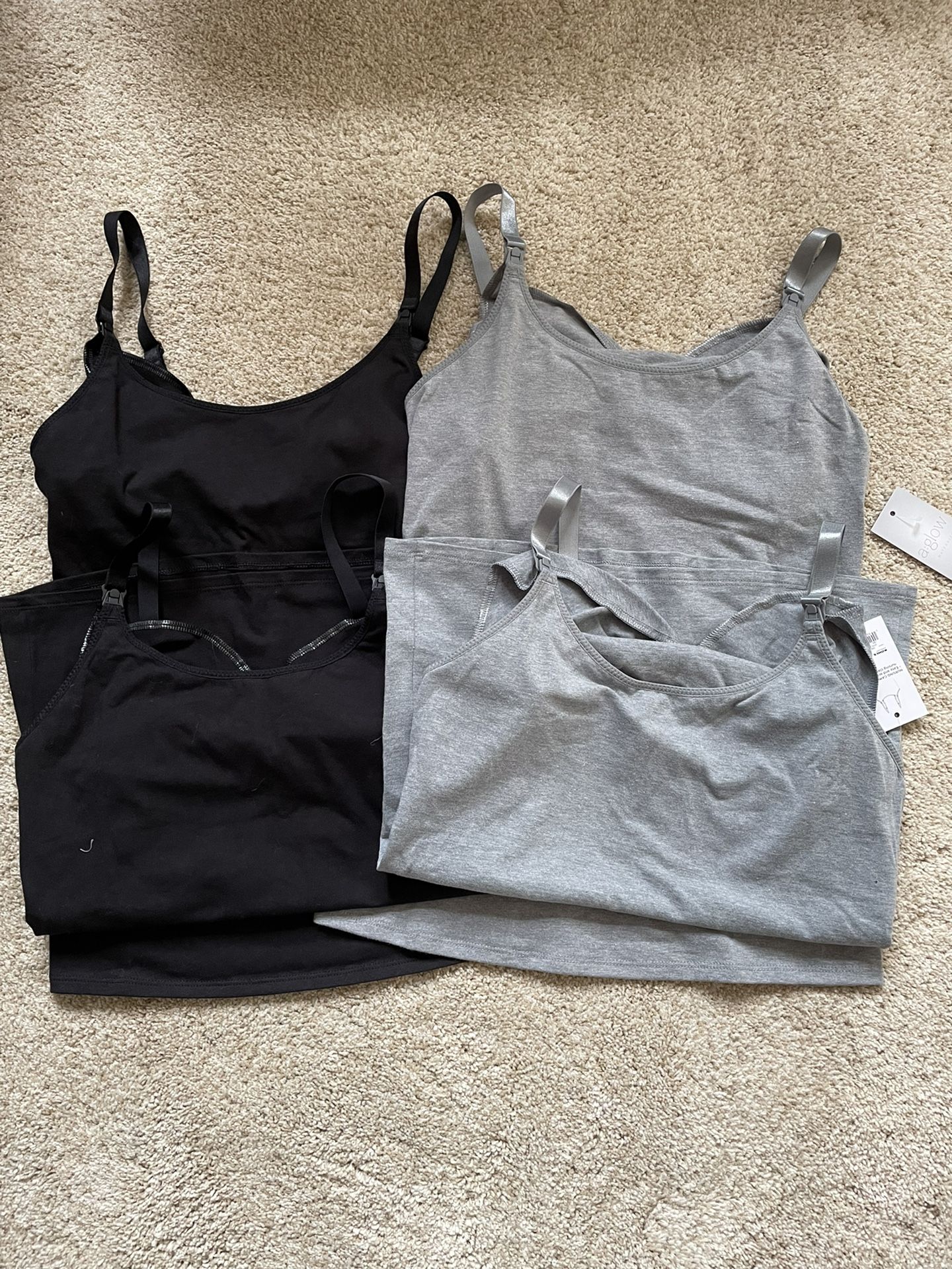 Lots Of 4 A.Glow Maternity Cami Top Women XS
