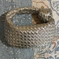 Bottega Venetta Metallic Silver Limited Edition Bag New Condition Beautiful!