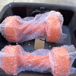 15 Lbs Weight Pair - dumbbell - Orange 