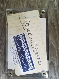 **Mickey Mantel Signed Cut**