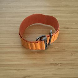 Original Genuine Apple Watch Band Orange Alpine Loop Large 49MM - Excellent Condition