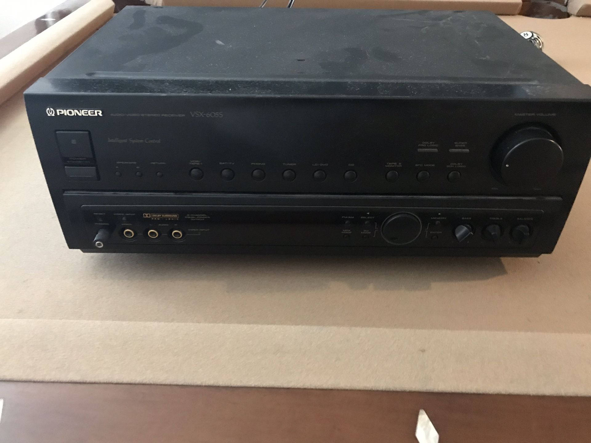 Rare vintage pioneer vsx-605s vsx 605s reciever audio amplifier phono