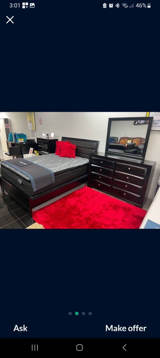 Monte Carlo Queen Or King Bedroom Sets Only $799!!! Fantastic Deal!!! No Credit Needed Financing Available