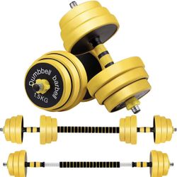  55LB Adjustable Weight Dumbbells Barbells Set