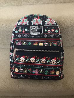 Disney Ugly Sweater Mickey Loungefly Back Pack