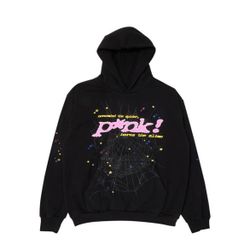 Sp5der Hoodie P*nk Black
