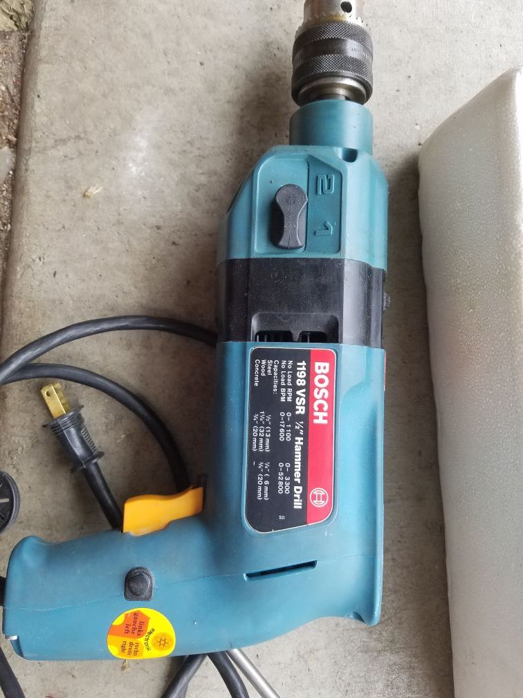 Bosch 1198 vsr hammer drill deals