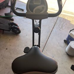 Stamina Cardio Folding Exercise Bike with Heart Rate Sensors and Extra Wide Padded Seat