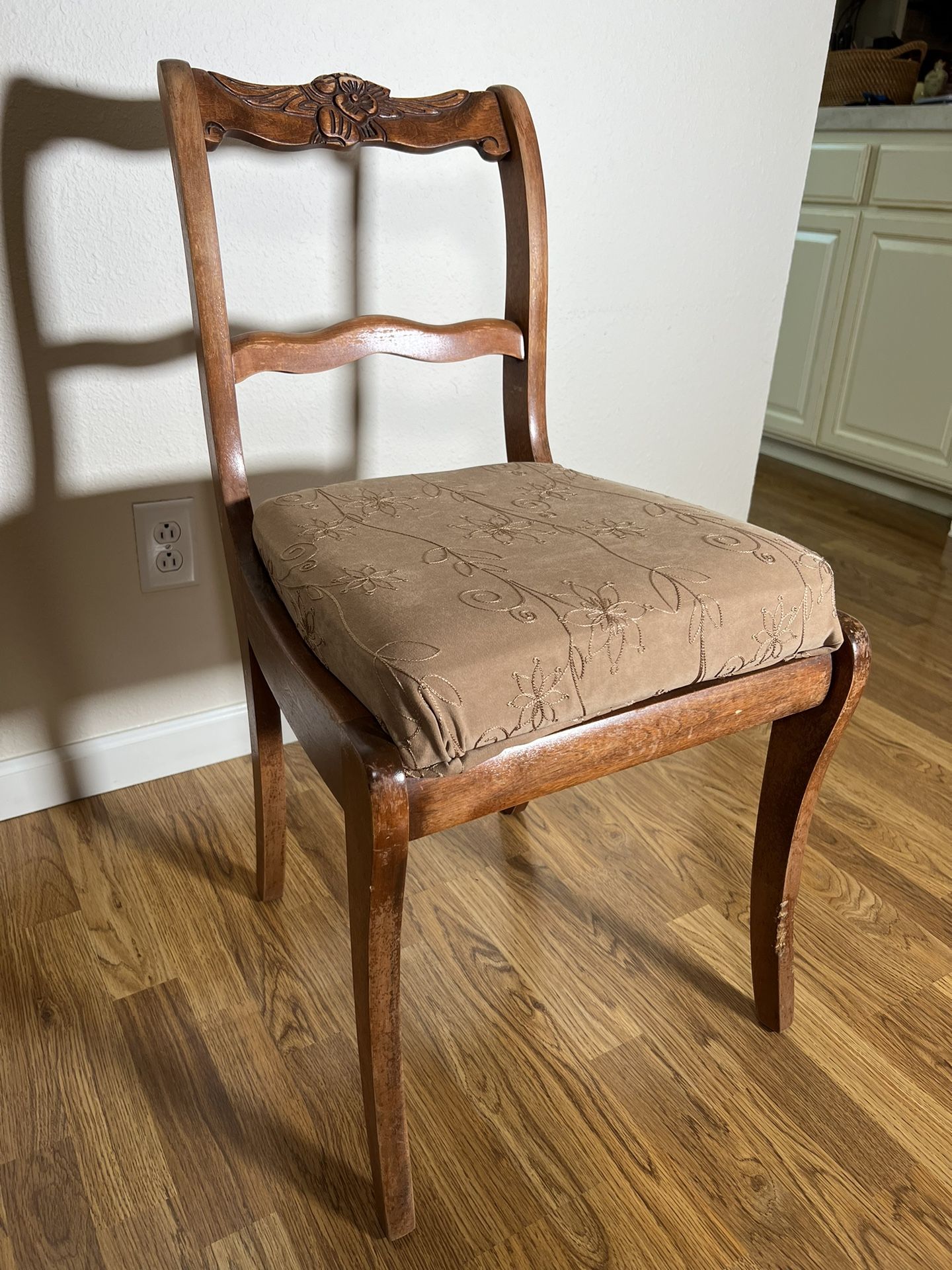 Wooden Cushioned Chair