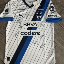 Original Rayados Monterrey Autographed Soccer Jersey