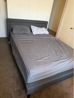 Bed frame and mattress