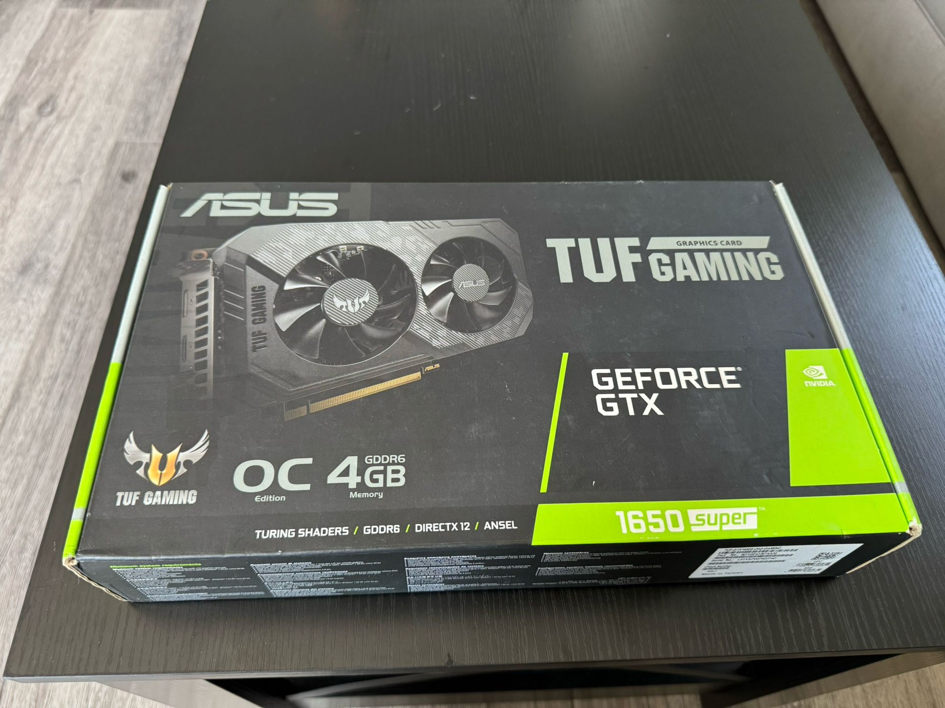 ASUS TUF GTX 1650 Super OC 4GB (New/Open Box)