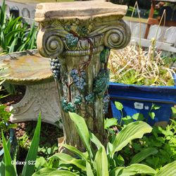 bird bath bowl and base