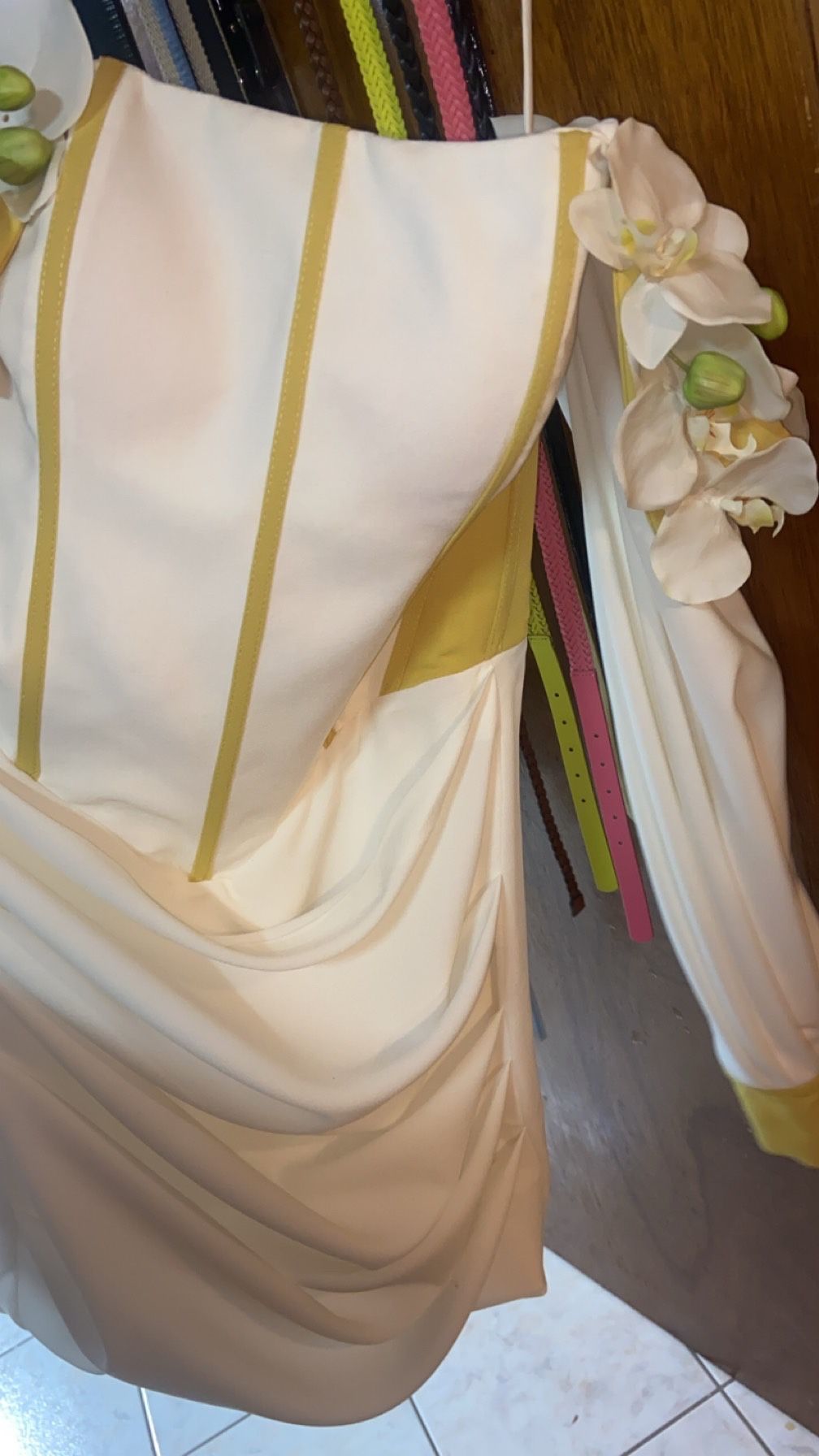 Floral Dress Corset With Wrapped Bottom Couture